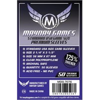 Mayday Kortbeskyttere 56x87mm - 50 stk Standard USA Game Size Premium Sleeves