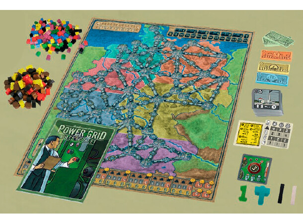 Power Grid Brädspel Recharged Version 