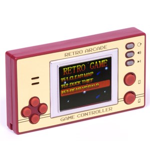 Retro Pocket Games m/ LCD Skjerm Inkludert 150+ 8-Bit Retrospill 