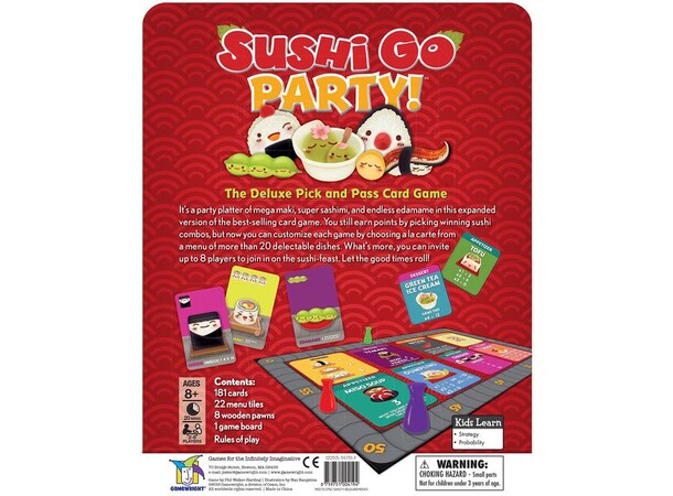 Sushi Go Party Kortspill Norsk utgave