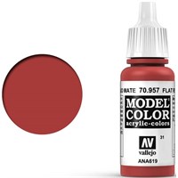 Vallejo Akryl Model Color Flat Red Tilsvarer 4606AP/ 4632AP / 4714AP/  XF-7