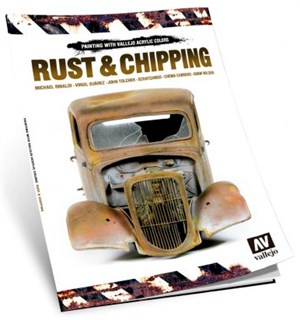Vallejo Bok Rust & Chipping Guide Bok med detaljerte steg for steg guider 
