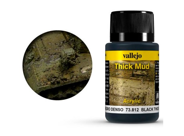 Vallejo Mud Thick Mud Black - 40ml