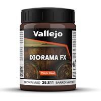 Vallejo Texture Brown Mud 200ml Thick Mud Texture Acrylic