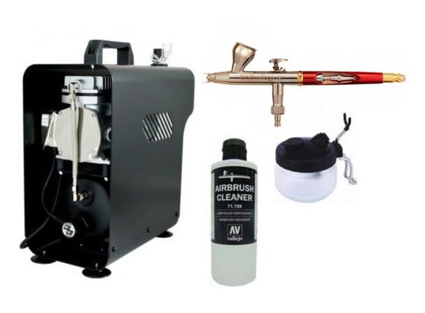 Airbrush Startpakke DELUXE - Komplett Alt du trenger for å komme igang 