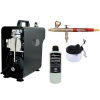 Airbrush Startpakke DELUXE - Komplett Alt du trenger for å komme igang
