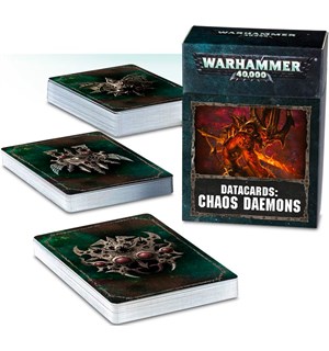 Chaos Daemons Datacards Warhammer 40K 