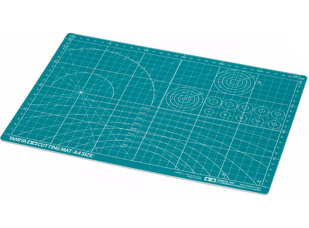 Cutting Mat - A4 22x32cm - Grön Tamiya Skärmatta 