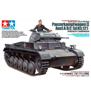 German Panzerkampfvagen II Ausf.A/B/C Tamiya 1:35 Byggesett