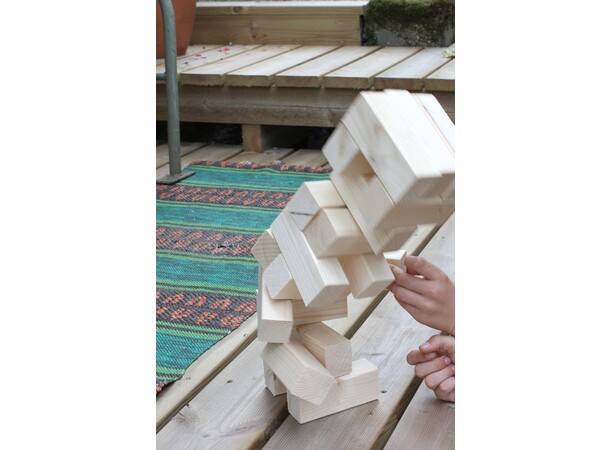 Giant Tower Utomhusspel Jenga 43 cm Stor Jenga 