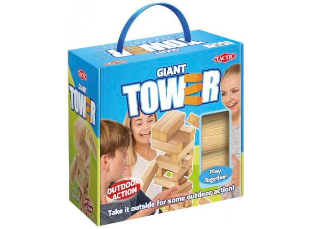 Giant Tower Utomhusspel Jenga 43 cm Stor Jenga 
