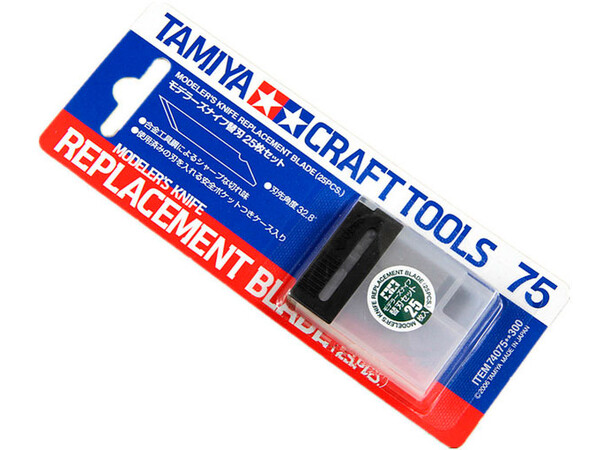 Knivblad Replacement Blade 25 st Till Tamiya Modelers Knife 