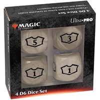 Magic Loyalty Dice 4 D6 Dice Set - White 