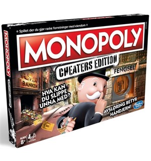 Monopoly Cheaters Edition Norsk Utgave 