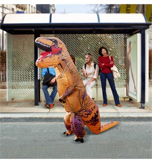 Oppblåsbar Dinosaur Kostyme T-Rex - Som sett på Youtube! 
