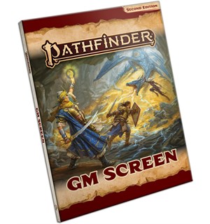 Pathfinder 2nd Ed GM Screen Landscape Second Edition RPG 