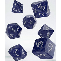 RPG Dice Set Cobalt/White Tärningsset för rollspel