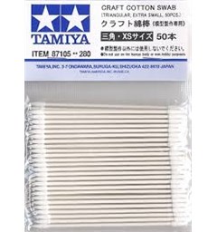 Tamiya Craft Cotton Swab - 50 stk Ekstra sm&#229; bomullspinner