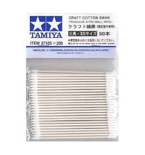 Tamiya Craft Cotton Swab - 50 stk Ekstra små bomullspinner 