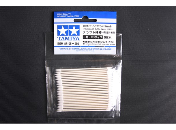 Tamiya Craft Cotton Swab - 50 stk Ekstra små bomullspinner