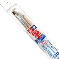 Tamiya Modeling Brush Basic Set 3 st Flat 1, Flat 3, Pointed small Pensler