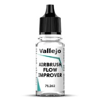 Vallejo Airbrush Flow Improver 17ml Tut med dråpeteller - Unngå tørking