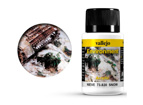 Vallejo Environment Snow - 40ml Weathering Effects - Acrylic