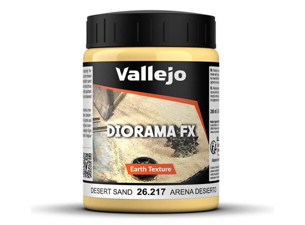 Vallejo Texture Desert Sand 200ml Earth Texture Acrylic 