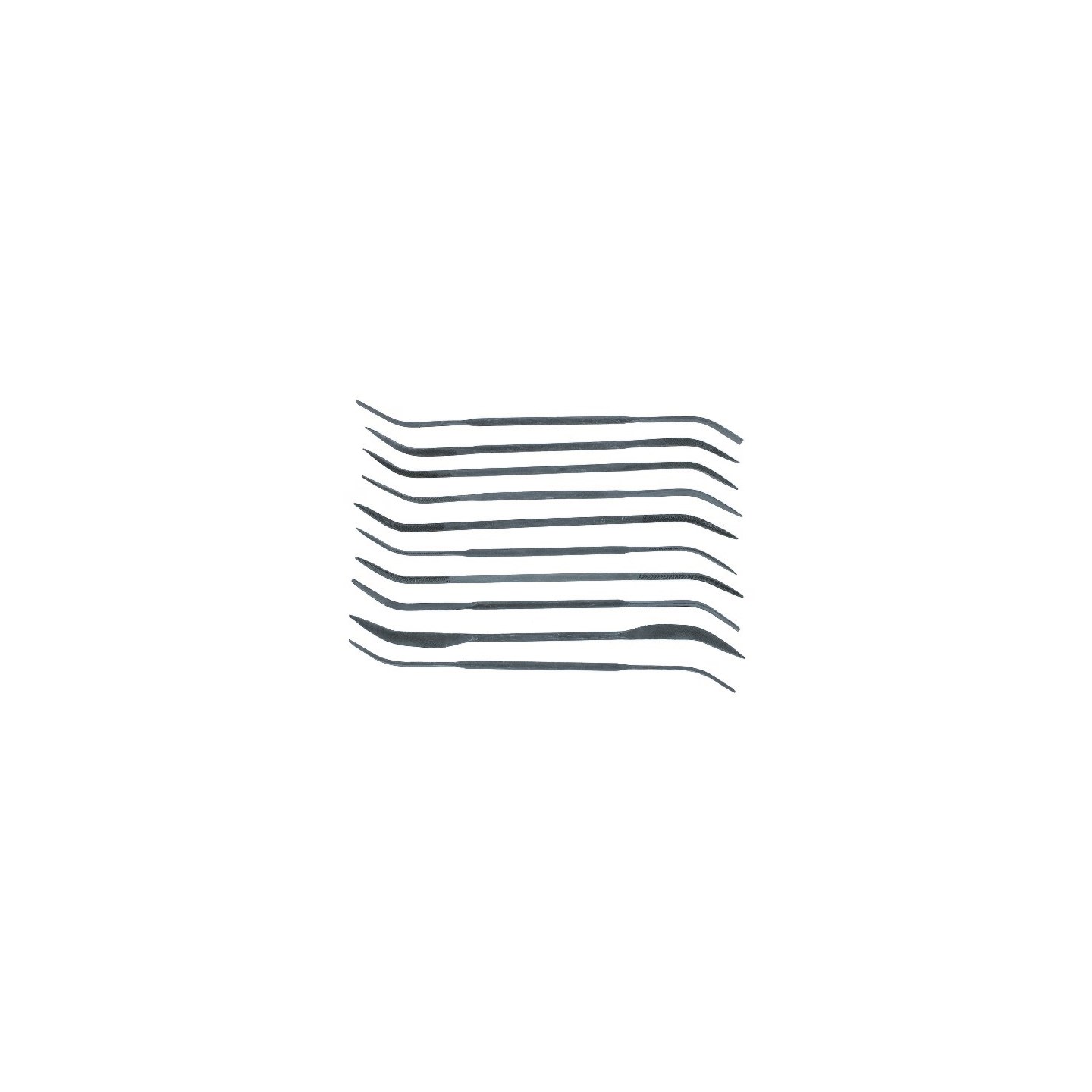 Fil Buet Curved File Set - 10 stk Vallejo