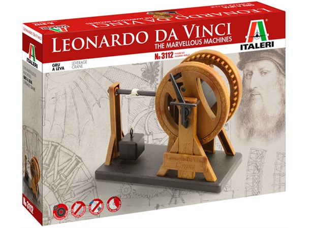 Leonardo Da Vinci Leverage Crane Italeri Byggesett