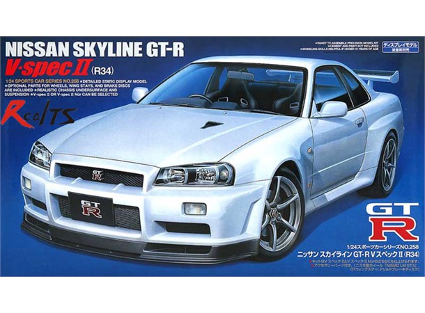 Nissan Skyline GT-R V-spec II R34 Tamiya 1:24 Byggesett