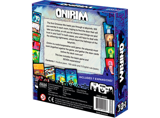 Onirim Kortspel - Second Edition Innehåller 7 expansioner 