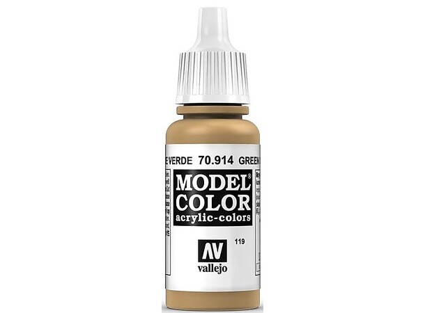 Vallejo Model Color Green Ochre 17ml 