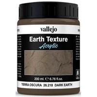 Vallejo Texture Dark Earth 200ml Earth Texture Acrylic