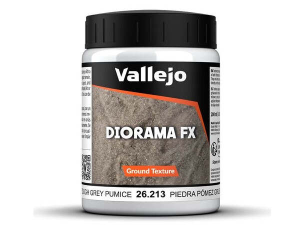 Vallejo Texture Rough Grey Pumice 200 ml Resinpasta - Ground Texture Acrylic 