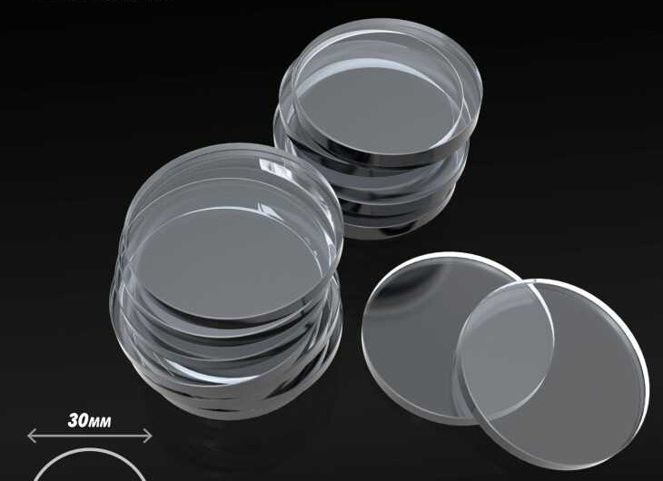 Akrylbaser Rund 30mm (20 stk) 30mm Flight base