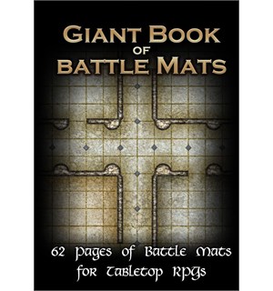 Book Of Battlemats GIANT - 62 sider Spiralinnbundet - 2,5 cm rutenett 