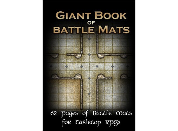 Book Of Battlemats GIANT - 62 sider Spiralinnbundet - 2,5 cm rutenett