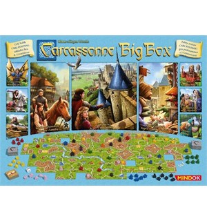 Carcassonne Big Box Brettspill - Norsk 2021 Utgave - 10 utvidelser 