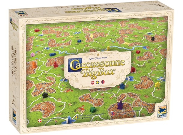 Carcassonne Big Box Brettspill - Norsk Med 11 utvidelser