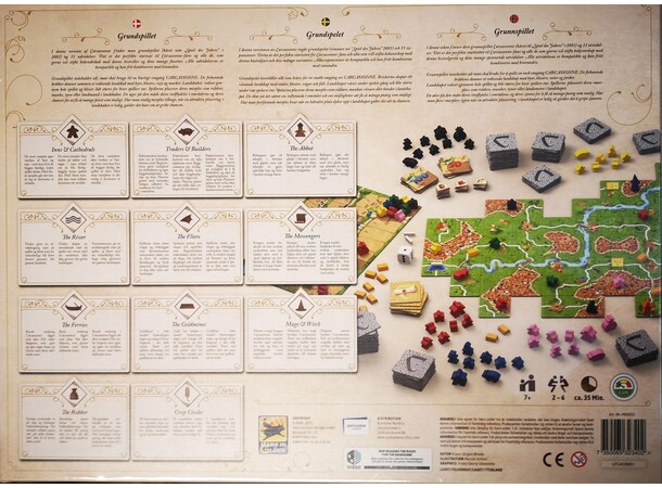 Carcassonne Big Box Brädspel - Svensk Med 11 utvidelser 