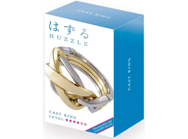 Cast Puzzle 4/6 Ring Hjärngympa i metall Svårighetsgrad 4/6 