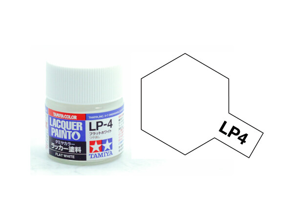 Lackfärg LP-4 Flat White Matt Tamiya 82104 - 10ml 
