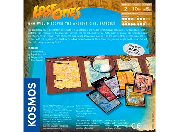 Lost Cities The Card Game - Engelsk
