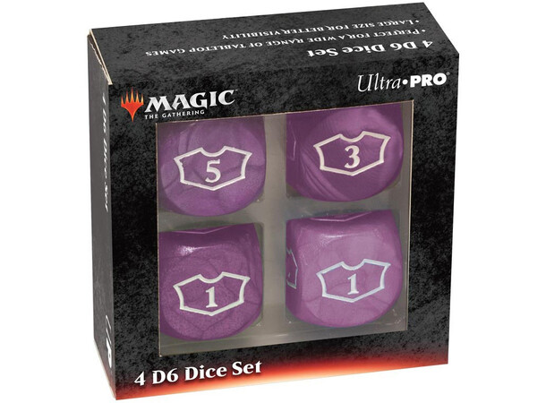 Magic Loyalty Dice 4 D6 Dice Set Lila 