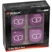 Magic Loyalty Dice 4 D6 Dice Set Lila 