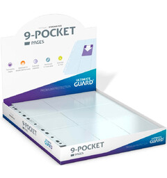 Pages 9-pocket x100 Klar Ultimate Guard Plastfickor
