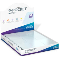 Pages 9-pocket x100 Klar Ultimate Guard Plastlommer