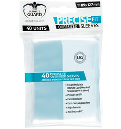 Precise-Fit Oversized Klar x40  89x127 Ultimate Guard Innersleeves