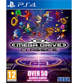 Sega Mega Drive Classics PS4 Inkluderer dobbeltsidig plakat 